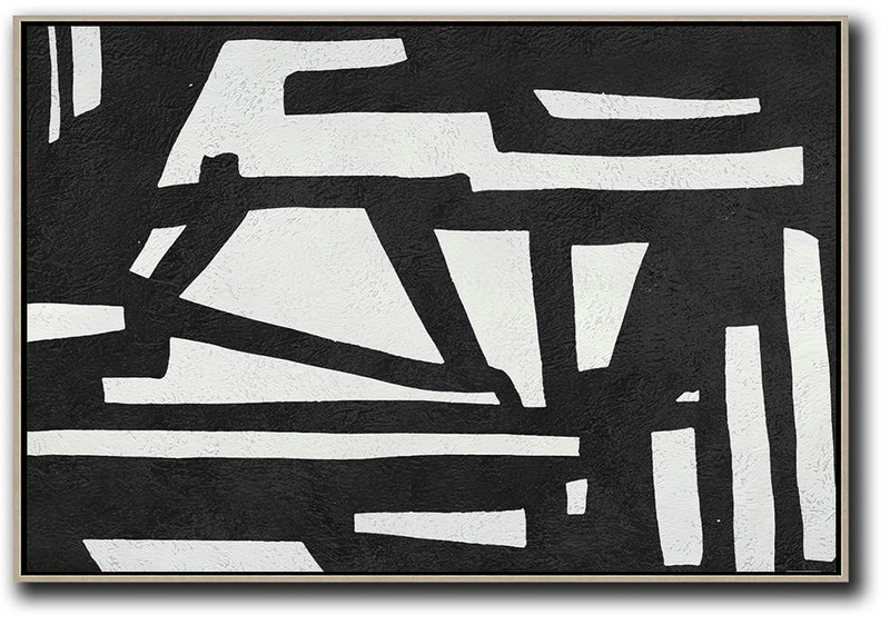 Canvas Wall Paintings,Oversized Horizontal Minimal Art On Canvas - Bedroom Wall Decor